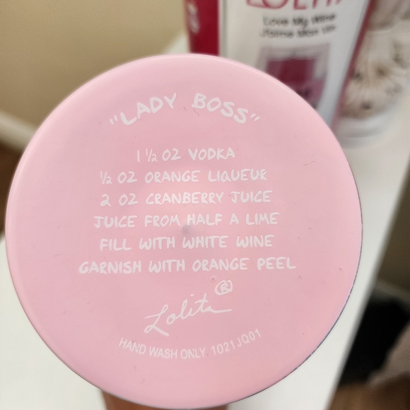 Lolita Lady Boss hand painted wine glass, New in box - Picture 8 of 11